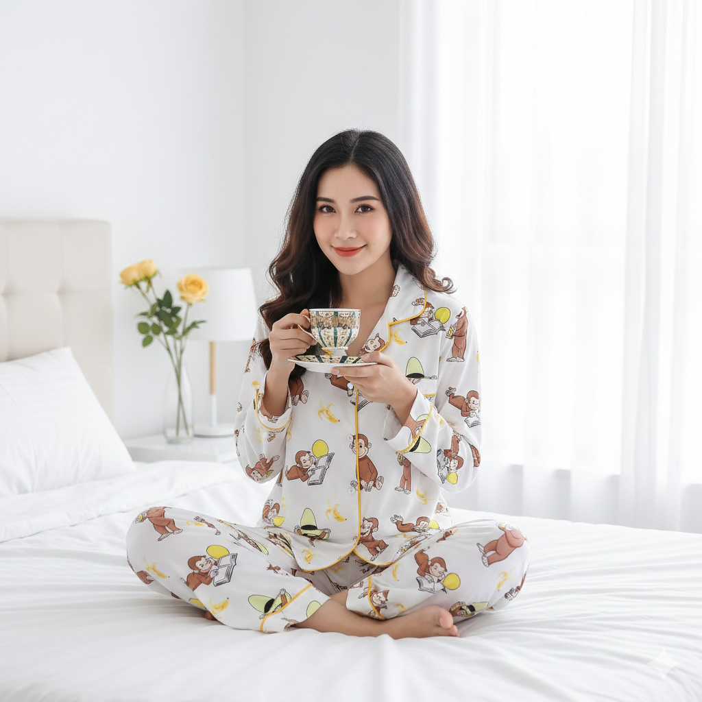 Cute Monkey Pajama Set - Highest Quality | Comfortable Fabric