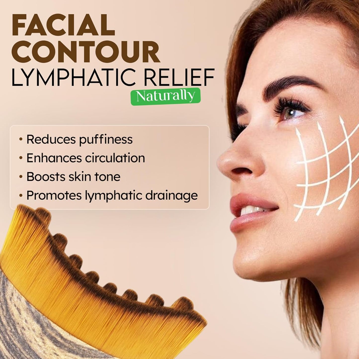 Instant Face Sculpting & De-Puffing Brush