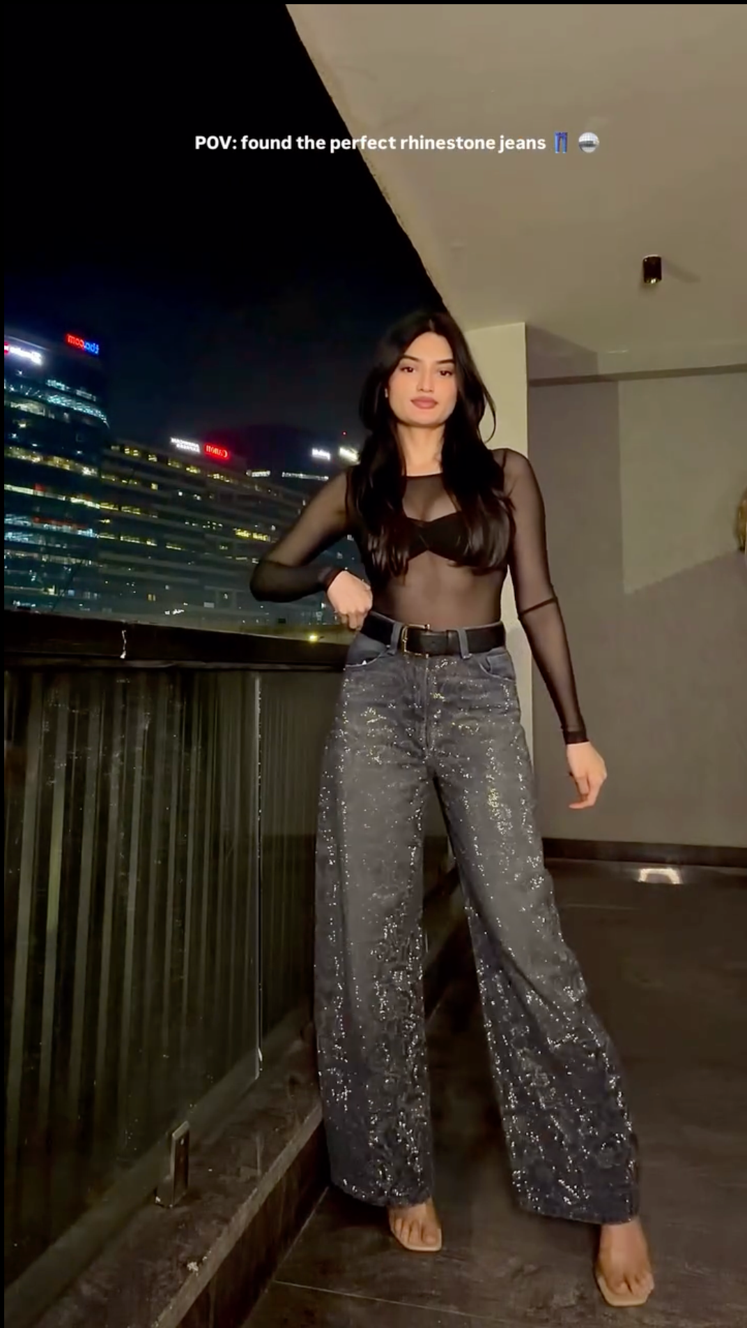 The Perfect Baggy RHINESTONE JEANS - Real Sparkle