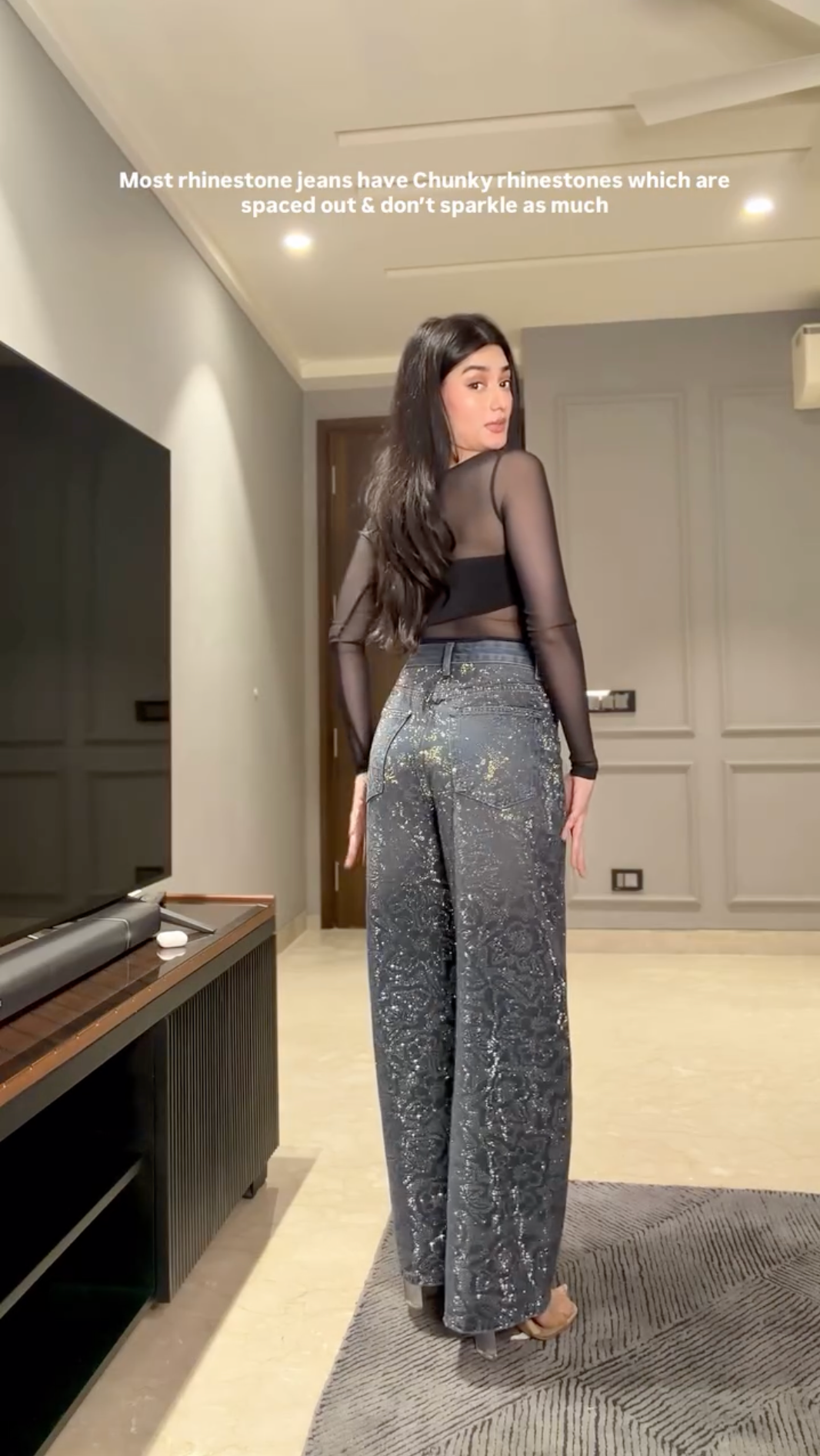 The Perfect Baggy RHINESTONE JEANS - Real Sparkle